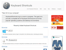 Tablet Screenshot of keyboardshortcuts.org